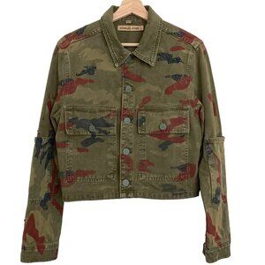 Vintage JOHN JOHN Camo Utility Jacket S Green